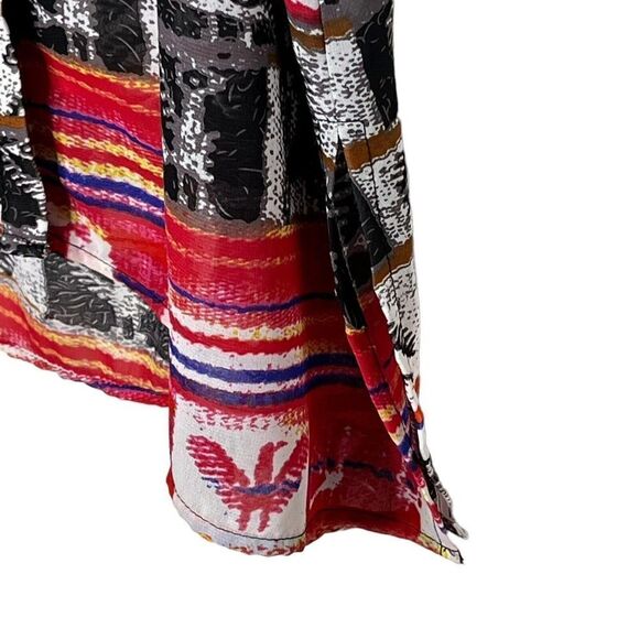 NWT Show Me Your Mumu Caz Collared Top Large Wild Wyoming Button Front $132 - Picture 7 of 10